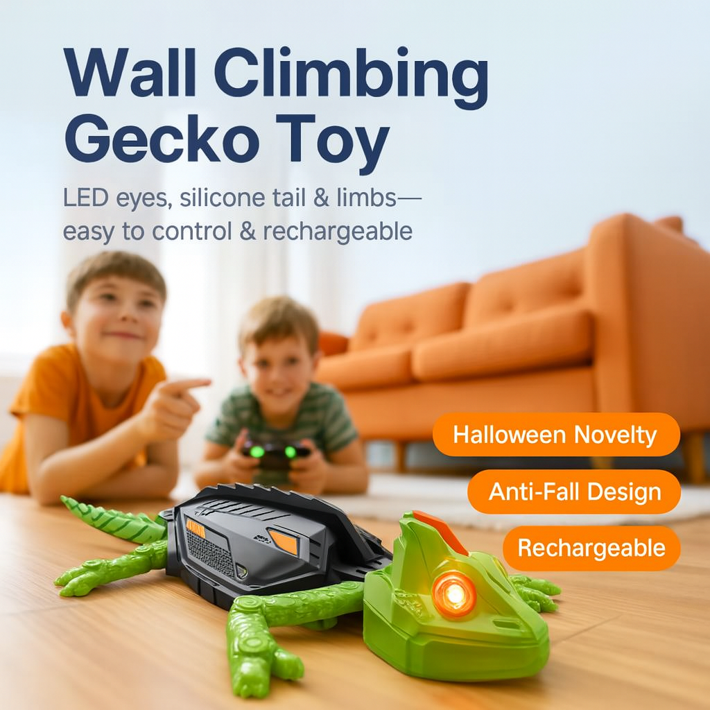 Remote Control Wall-Climbing Gecko for Endless Fun